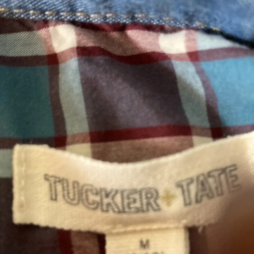 Tucker + Tate Plaid Long Sleeve Shirt Size M 8/10